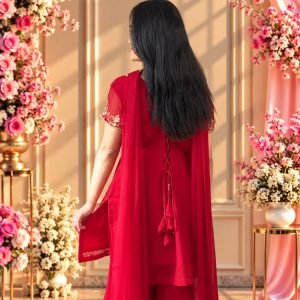 Classic Red 90s Kurthi Set