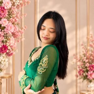 Ganesh Blouse - Emerald Green